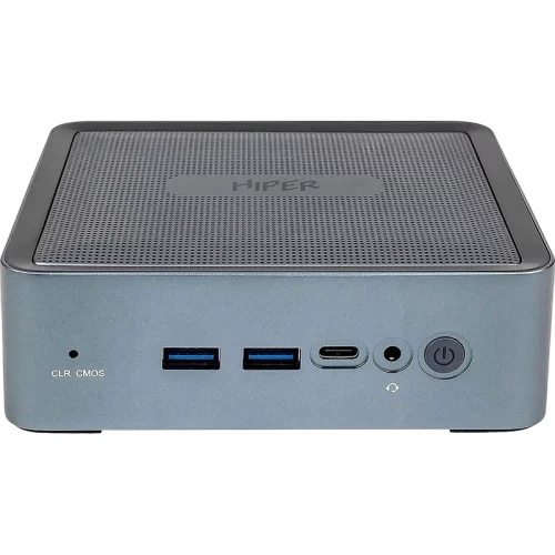 Мини ПК/ HIPER EXPERTBOX D20 Intel Core i5 1240P(1.7Ghz)/16384Mb/512PCISSDGb/noDVD/Int:Intel Iris Xe Graphics/BT/WiFi/war 1y/0.45kg/Тёмно-серый/Win11Pro + WiFi 6, BT 5.2,металл, VESA 75х75, 100х100 (ED20-I5124R8N1WPG)