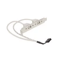 Планка в сист. блок на 2 USB 2.0, Gembird (CCUSBRECEPTACLE)