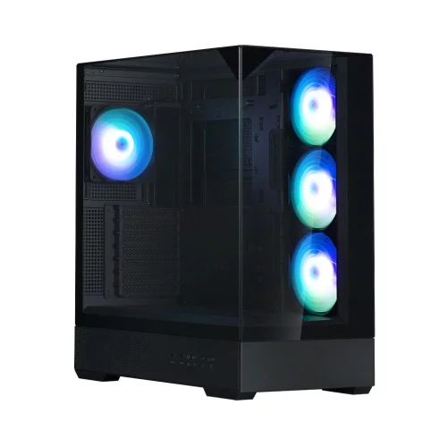 корпус ZALMAN P40 Prism Plus, ATX, BLACK, WINDOW, 3xCombo (3.5