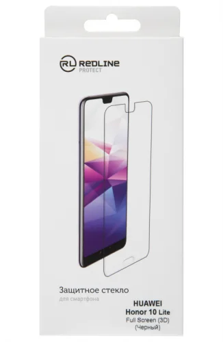Защитное стекло для экрана Redline черный для Huawei Honor 10 Lite/ 11i 3D 1шт. (УТ000017125)
