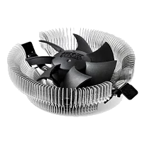 Кулер для процессора/ CPU Cooler PCCooler E80 (65W, 3-pin, 42mm, Al/Cu, -mm, 1x80mm, 29.61CFM, 22dBA, 2000RPM, S: 1851/1700/1200/115X, AM5/AM4, silver, black) (E80#OCS)