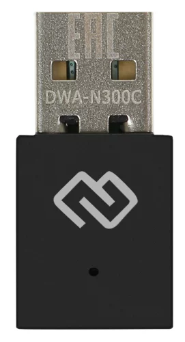 Сетевой адаптер Wi-Fi Digma DWA-N300C N300 USB 2.0 (ант.внутр.) 1ант.