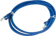Патч-корд LANMASTER LSZH UTP кат.5e, 2.0 м, синий (LAN-PC45/ U5E-2.0-BL) (LAN-PC45/U5E-2.0-BL)
