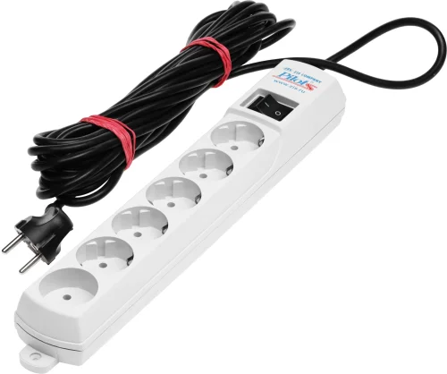 Сетевой фильтр Pilot S 7м (6 розеток) белый (коробка) (015) (015#MLN)