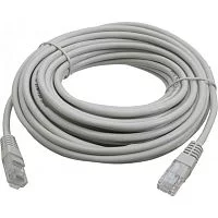 Патч-корд Lanmaster RJ-45 10 м серый (LAN-PC45/ U5E-10-GY) (LAN-PC45/U5E-10-GY)