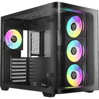 Корпус Компьютер без блока питания/ Case Ocypus Iota C70 Curve BK ARGB, Midi-Tower, TG, 4x120mm ARGB, 2xUSB-A 3.0 + 1xUSB-C 3.1, ATX, mATX, mITX Black (IOTA-C70-BKD400CD-GL)