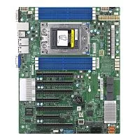 Supermicro MBD-H12SSL-i-B {ATX, 8 DIMM slots, 8 SATA3, 2 M.2, 8 SATA3 or 2 NVMe via single SlimSAS x8, 2 Gigabit Ethernet LAN Ports, ASPEED AST2500 BMC graphics, 7 PWM 4-pin Fans} OEM