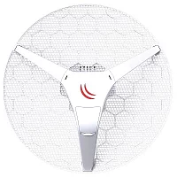 MikroTik LHG XL HP5 4pack (LHG XL HP5 with 27dBi 5GHz antenna, Dual Chain High Power 802.11an wireless, 600MHz CPU, 64MB RAM, 1x LAN, POE, PSU, RouterOS L3) – all four antennas in single box (RBLHG-5HPND-XL4PACK)