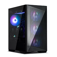 корпус ZALMAN Z9 Iceberg MS Black, EATX, BLACK, WINDOW, 4x3.5", 5x2.5", 2xUSB2.0, 2xUSB3.0, 1xUSB 3.1 Gen2 Type-C, FRONT 3x140mm ARGB, REAR 1x140mm ARGB