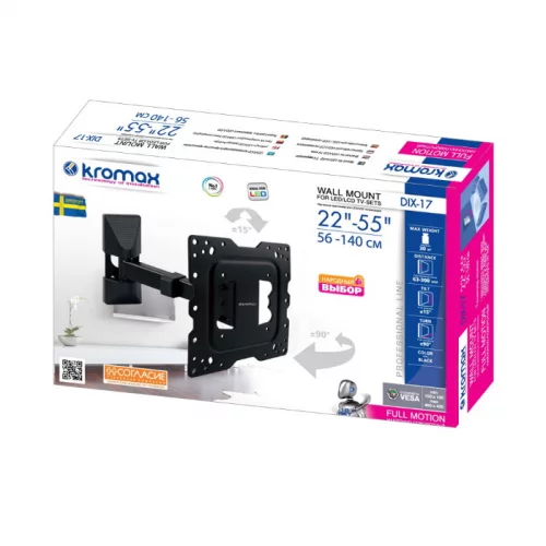 Кронштейн Kromax DIX-17 настенный, для LED/LCD TV 22