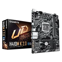 Материнская плата Gigabyte H410M K 2.0 1.0 H410, LGA1200, 2xDDR4, 1*PCI-Ex16, 1*PCI-Ex1, 1*M.2, 4*USB3.2Gen1, 6*USB2.0, 2*SATA3.0, 1G, HDMI, MATX, RTL