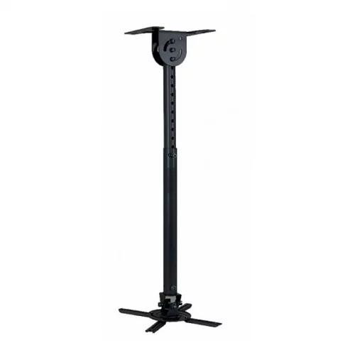 Крепление Wize WPC-B (WPC-B) Крепление Wize WPC-B потолочное для проектора, наклон +/ -15°, поворот +/ -15°, вращение 360°, 61-96 см, до 12 кг, черный