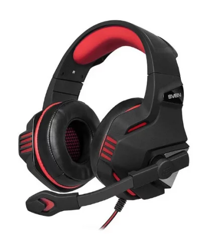 Наушники с микрофоном Sven AP-G890MV черный/ красный 2.2м накладные оголовье (SV-016364)
