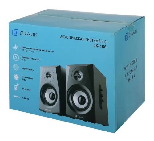 Oklick OK-166 BT 2.0 черный 40Вт фото 3