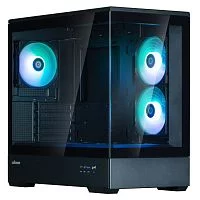 ZALMAN P30 V2, MATX, BLACK, WINDOW, 2x3.5", 3x2.5", 1xUSB TYPE-C, 1xUSB3.0, SIDE 2x120mm ARGB, REAR 1x120mm ARGB, VGA support (P30 BLACK V2)