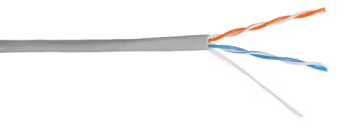 Кабель NewMax UTP, 2 пары, 25AWG, Кат.5e, PVC, серый, 305 метров (NM-UTP5E2PR-CU)