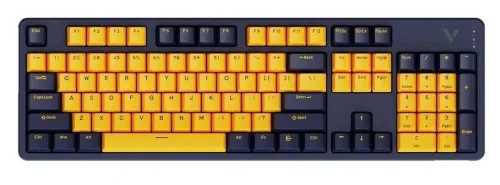 RAPOO Игровая клавиатура V500PRO TM, желтый/ голубой (V500PRO-MULTI-MODE)