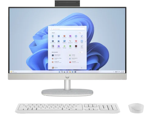 Моноблок HP 24-cr0077ci 23.8 Full HD i7 1355U (1.7) 16Gb SSD512Gb Iris Xe без ОС GbitEth WiFi BT 90W клавиатура мышь Cam белый 1920x1080 (B85NZEA)