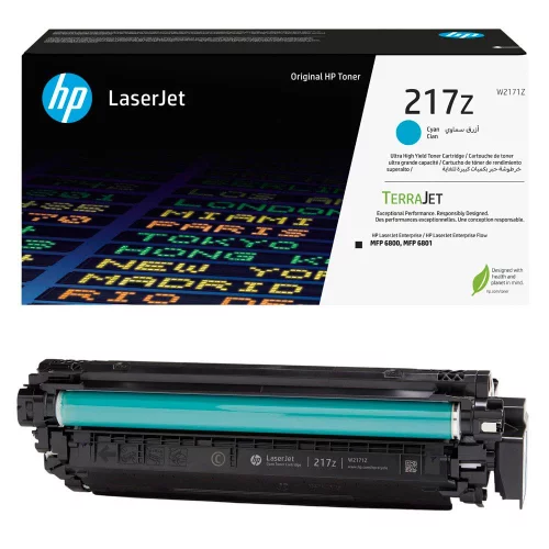 Тонер-картридж/ HP 217Z Ultra High Yield Cyan Original LaserJet Toner Cartridge (W2171Z) фото 2