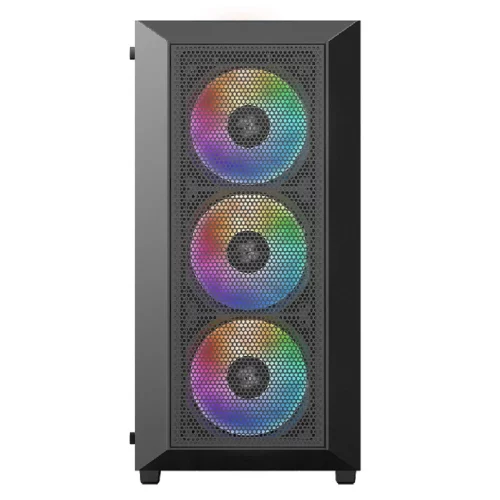 XASTRA Корпус A406 4ARGB Black ATX/Mesh/ tempered glass / 4x120mm ARGB PWM fans/ A406-4FC12A фото 3