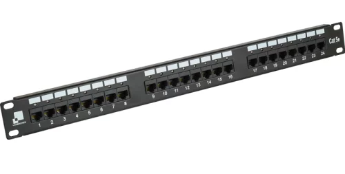 Патч-панель LANMASTER 24 порта с индикаторами, UTP, кат.5E, 1U (LAN-PPI24U5E)