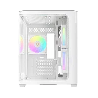 корпус Ocypus Iota C50 WH Curve ARGB Digital, MATX, Type-C*1, USB3.0*2, REAR 1x120mm ARGB, MB SIDE 2x120mm ARGB