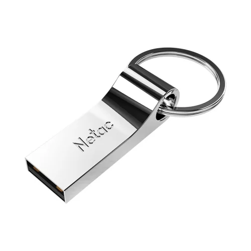 Флеш Диск Netac U275 16Gb [NT03U275N-016G-20SL], USB2.0, с кольцом, металлическая фото 3