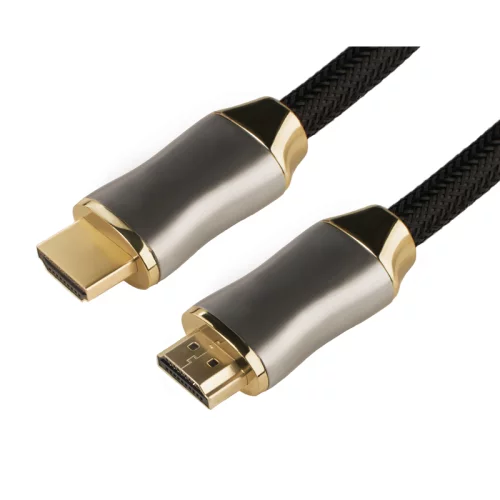 Greenconnect Кабель 5.0m HDMI версия 2.0, HDR 4:2:2, Ultra HD, 4K 60 fps 60Hz/5K*30Hz, 3D, AUDIO, 18.0 Гбит/с, 28/28 AWG, OD7.3mm, тройной экран, черный нейлон, DELUX, GCR-51282