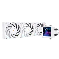 Система жидкостного охлаждения/ Water Cooling System Thermalright Frozen Vision 360 V2 (360mm, LED, White, ARGB/ Fans: 3x120mm, 69CFM, 27dBA, 2150RPM/ Pump height 60mm, 23dBA, 3000RPM, Rad thickness 2 (F-VISION-WH-360-ARGB-V2)