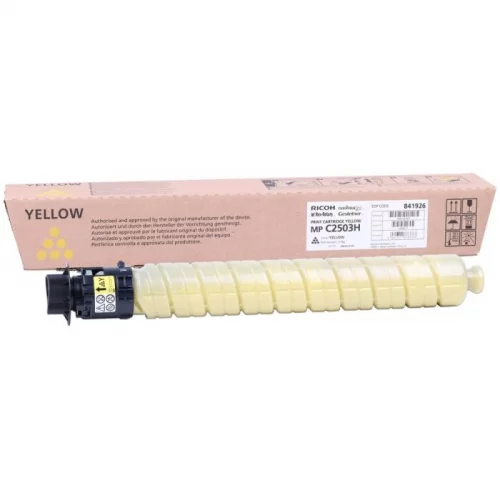Тонер-картридж тип MP C2503H желтый/ PRINT CARTRIDGE YELLOW MP C2503H (841926)