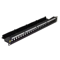 Патч-панель наборная Lanmaster LAN-PPN24OK-UTP 19" 1U 24xRJ45 UTP