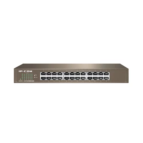 IP-COM G1024D Коммутатор неуправляемый, 24 порта, 24x1 Гбит/ с, установка в стойку, металлический корпус