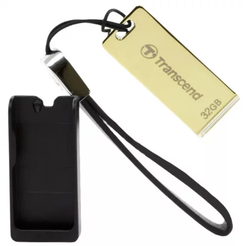 Флеш-накопитель Transcend 32GB JETFLASH T3G, USB 2.0 Golden (TS32GJFT3G) фото 2