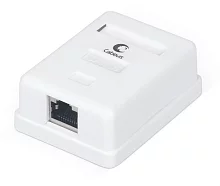 Розетка компьют. RJ-45(8P8C), кат 6, экранированная, одинарная, внешняя Cabeus WS-8P8C-Cat.6-SH-1 Розетка компьютерная RJ-45(8P8C), категория 6, экранированная, одинарная, внешняя, Dual IDC