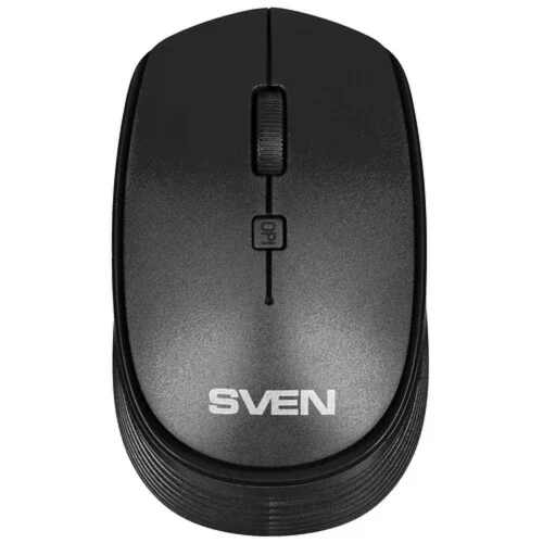 SVEN Беспроводная мышь RX-210W чёрная (2,4 GHz, 3+1кл. 800-1400 DPI, блистер) (SV-020637)