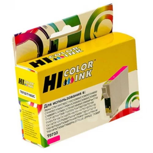 Картридж Hi-Black HB-T0733 пурпурный (для Epson Stylus C79/ C110/ T40W/ TX200/ 400/ TX600FW) (153023810)