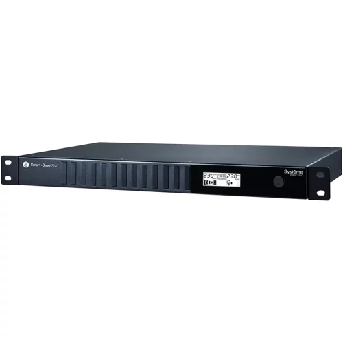 ИБП Systeme Electric Smart-Save SMT 750 ВА, монтаж в стойку 1U, 230 В, 4 розетки IEC C13, SmartSlot, AVR, LCD, USB HID (SMTSE750RMI1U)