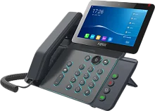 SIP-Телефон Fanvil V67, 20 SIP-акк., 7", 1024x600 Цвет. экран, POE, БП в комп., 2x1 Gbps, Wi-Fi, BT 4.2 (V67#TRL)