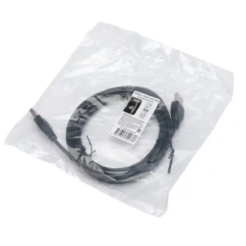 Cablexpert Кабель USB2.0 AM/AM, экран, 28/26AWG, медь, Pro, 3м, черный, пакет (CC-USB2-AMAM-3M) фото 3