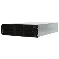 Procase Корпус 3U server case,6x5.25+4HDD,черный,без блока питания(2U,2U-redundant),глубина 650мм,MB EATX 12"x13",8slot,панель вентиляторов 3*120x25 PWM [RE306-D6H4-FE8-65]