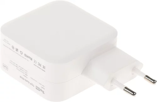 Блок питания TopON TOP-GaN-65W автоматический 65W 5V-20V 3.25A 2xUSB от бытовой электросети LED индикатор (103204) фото 4