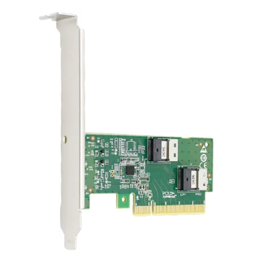 Адаптер для SSD/ PCIe x8 to Two SlimSAS SFF-8654 4i Adapter (LRNV9F12) фото 3