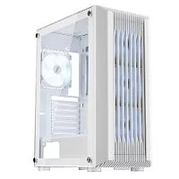 Корпус 1STPLAYER BULLET HUNTER H6 ARGB White / ATX / 4x120mm ARGB fans / H6-WH-4F7-W