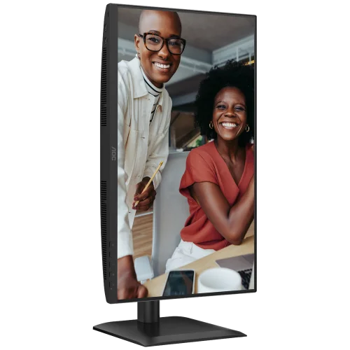 Монитор AOC 24E4U 23.8 1920x1080, IPS, 200Hz, 80M:1, 300cd, 4 ms, HDMI 1.4, DisplayPort 1.2, 4*USB, Speakers, Height adj 150, pivot, VESA 100, 3Y, Black фото 13