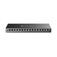 TP-Link TL-SG116P Настольный коммутатор с 16 гигабитными портами PoE+, 16 гигабитных портов PoE+, 802.3af/ at, бюджет PoE — 120 В