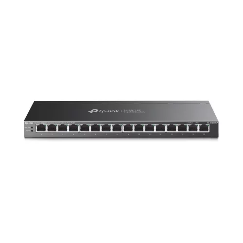 TP-Link TL-SG116P Настольный коммутатор с 16 гигабитными портами PoE+, 16 гигабитных портов PoE+, 802.3af/ at, бюджет PoE — 120 В