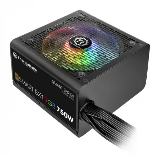 Блок питания Thermaltake Smart BX1 RGB (PS-SPR-0750NHSABE-1) (PS-SPR-0750NHSABE-1) Блок питания Thermaltake Smart BX1 RGB, 750W, APFC, 80+ Bronze, 120mm fan, non-modular (PS-SPR-0750NHSABE-1)