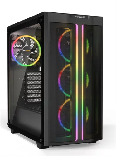 be quiet! Pure Base 500 FX Black / ATX, TG, USB-C / 3x120mm + 1x140mm ARGB fans inc. / BGW43