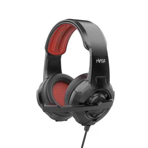 Гарнитура компьютерная игровая HIPER HXM-XR1 Black (Стерео, 40мм, mini-jack 3.5мм, регулировка оголовья, кабель 2м, черный)