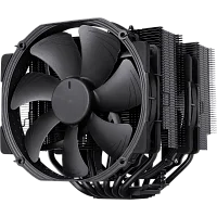 Кулер для процессора/ CPU Cooler Noctua NH-D15 chromax.black (183W, 4-pin PWM, 165mm, Al/Cu, 6x6mm, 2x140mm, 82.43CFM, 24.6dBA, 1500RPM, S: 1851/1700/1200/115X, AM5/AM4, Black)